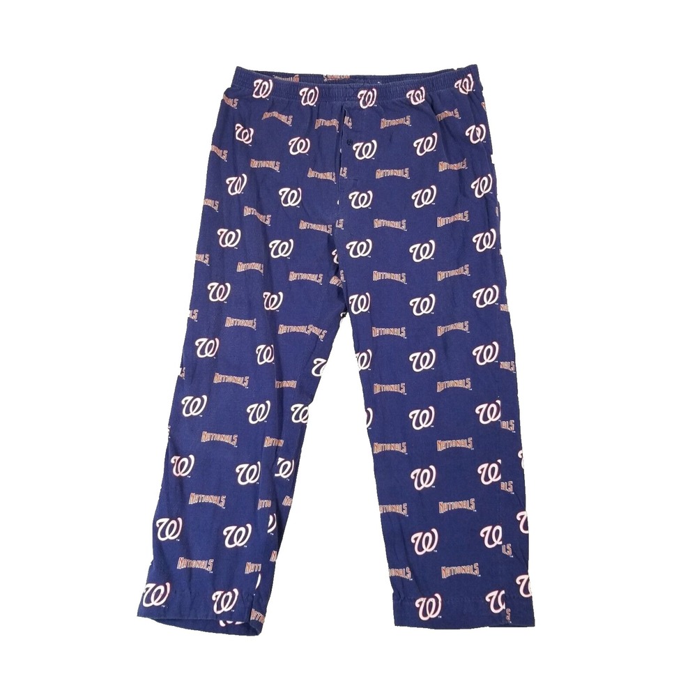 MLB Washington Nationals lounge pants men's 2xl xxl blue all over print
